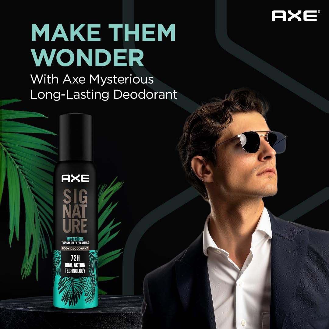 Axe Signature Mysterious No Gas Deodorant Bodyspray For Men 154 ml