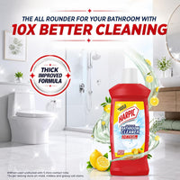 Harpic Disinfectant Bathroom Cleaner Liquid, Lemon - 1 L (Pack of 2) | India's # 1 Bathroom Cleaner