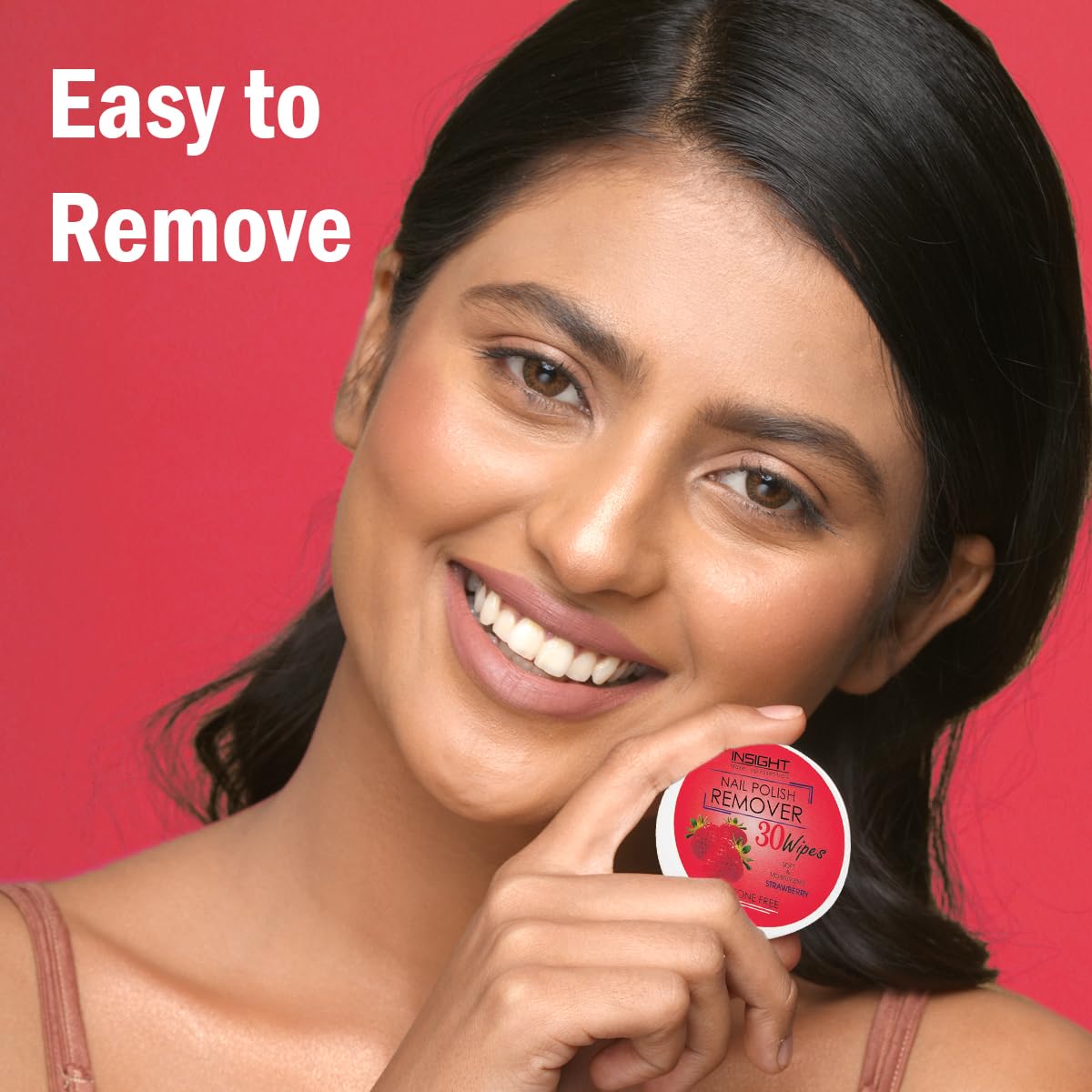 INSIGHT Nail Polish Remover Wipes Strawberry (30 Wipes)