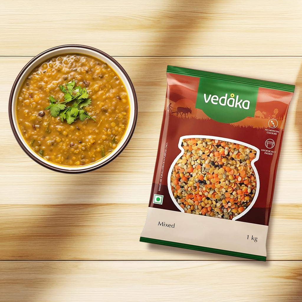 Vedaka Unpolished Mixed Dal 1 Kg
