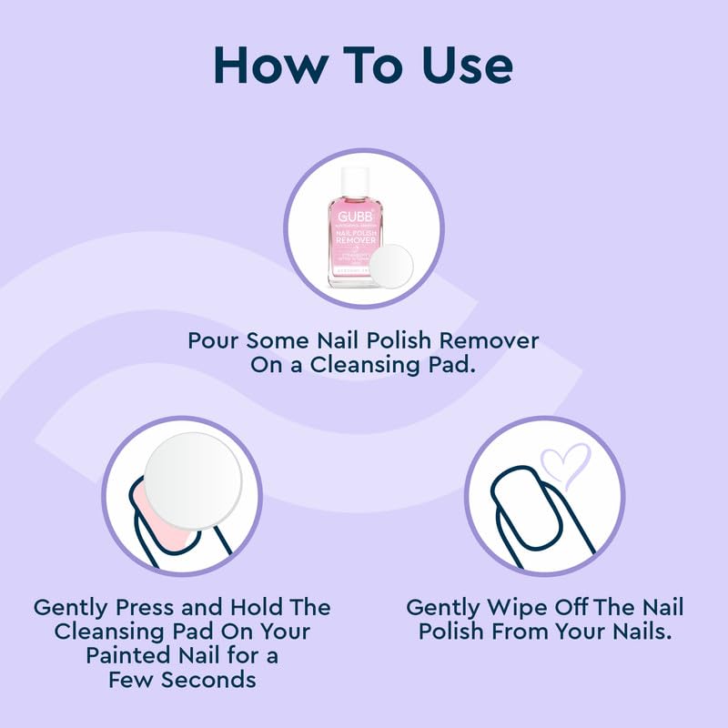 GUBB Nail Polish Remover Strawberry | Nourishes nail