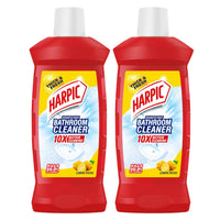 Harpic Disinfectant Bathroom Cleaner Liquid, Lemon - 1 L (Pack of 2) | India's # 1 Bathroom Cleaner
