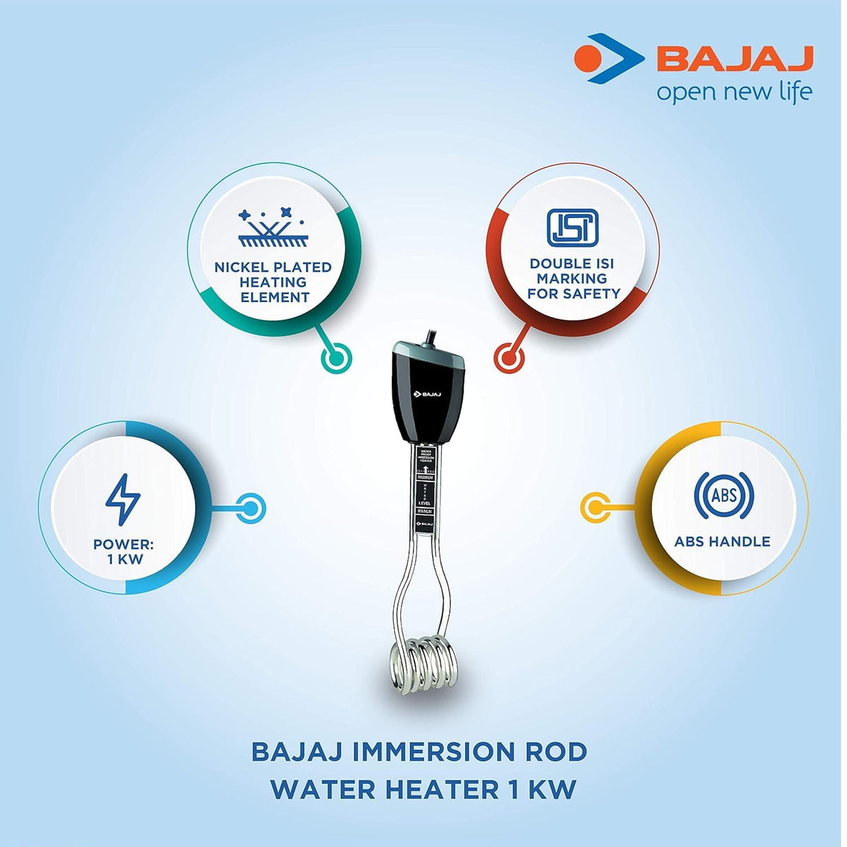 Bajaj Water Proof Immersion Heater 1 KW