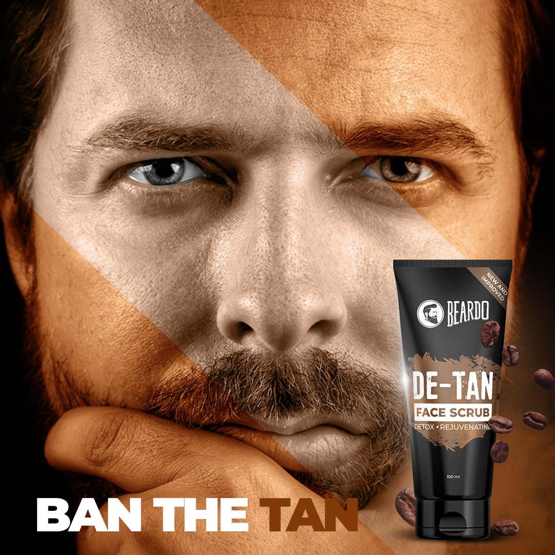 BEARDO De-Tan Face scrub for Men, 100g
