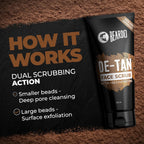 BEARDO De-Tan Face scrub for Men, 100g