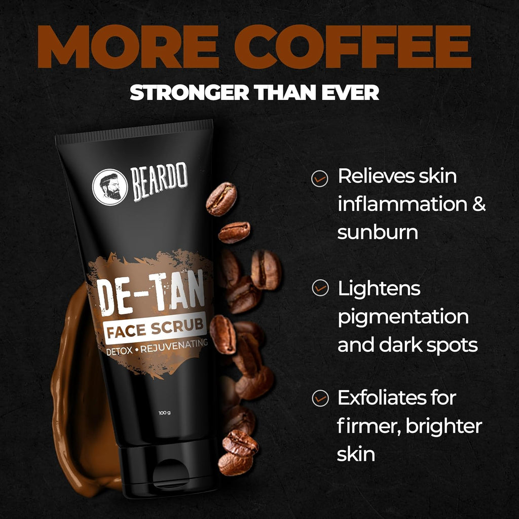 BEARDO De-Tan Face scrub for Men, 100g