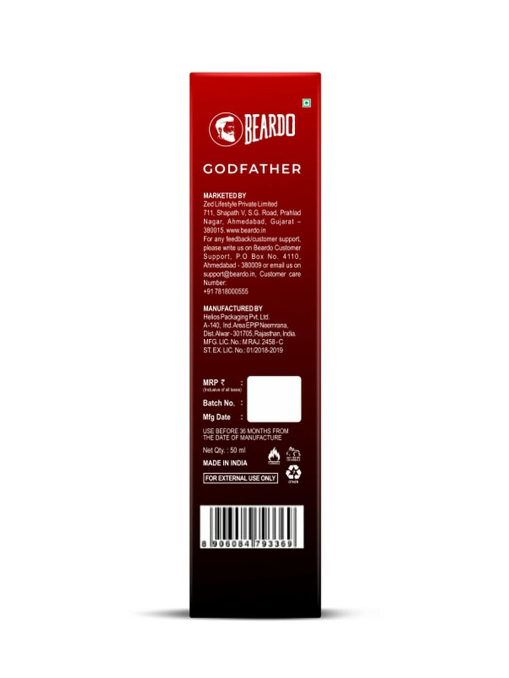BEARDO Godfather Perfume For Men, 50Ml
