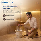 Bajaj 1000 W Immersion Water Heater Rod | Nickel-Plated Heating Element | 2 Year Warranty