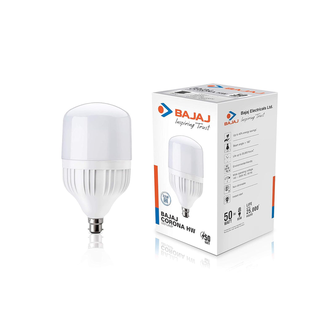 Bajaj 50W B22 LED White Lamp (Corona)