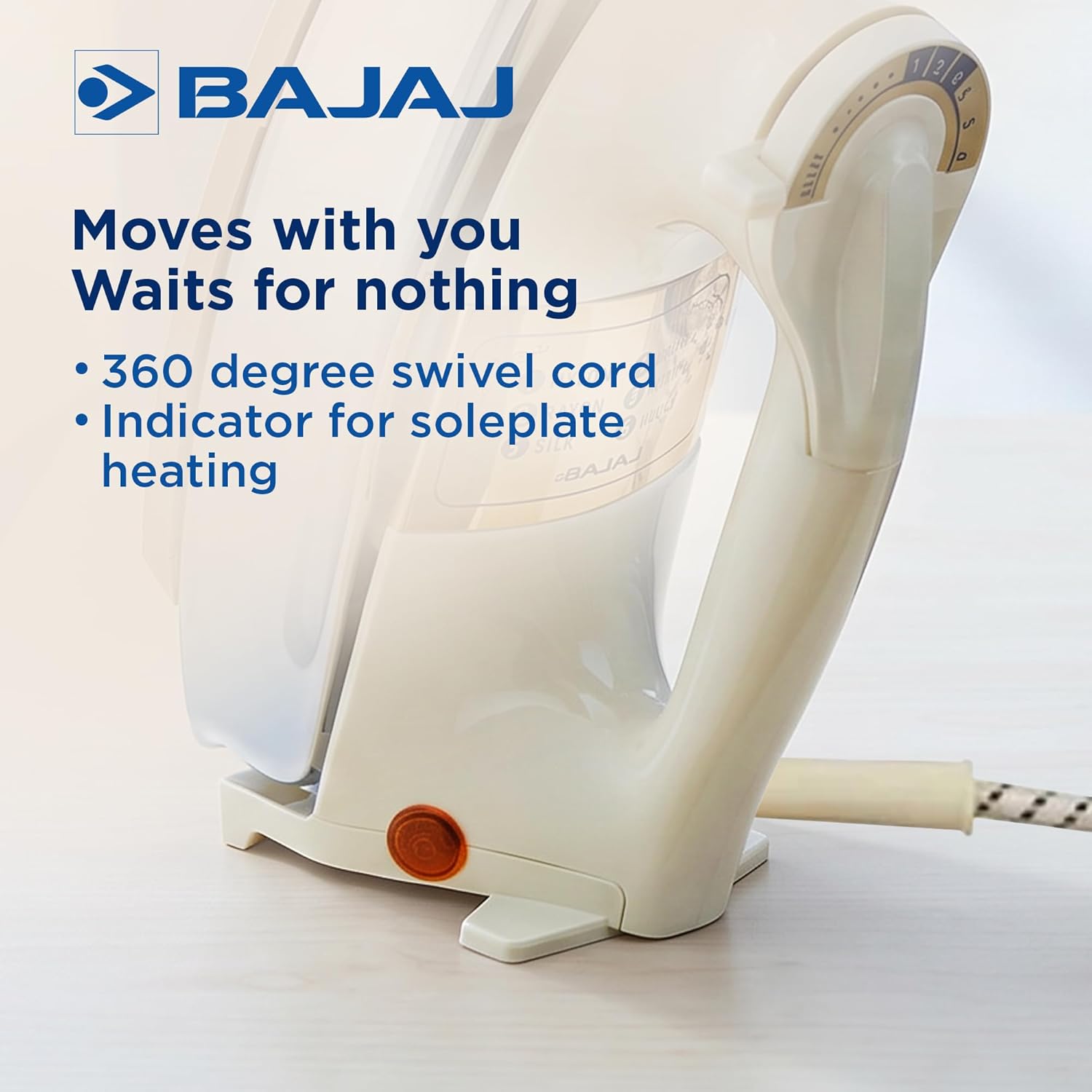 Bajaj DHX-9 1000W Heavy Weight Dry Iron