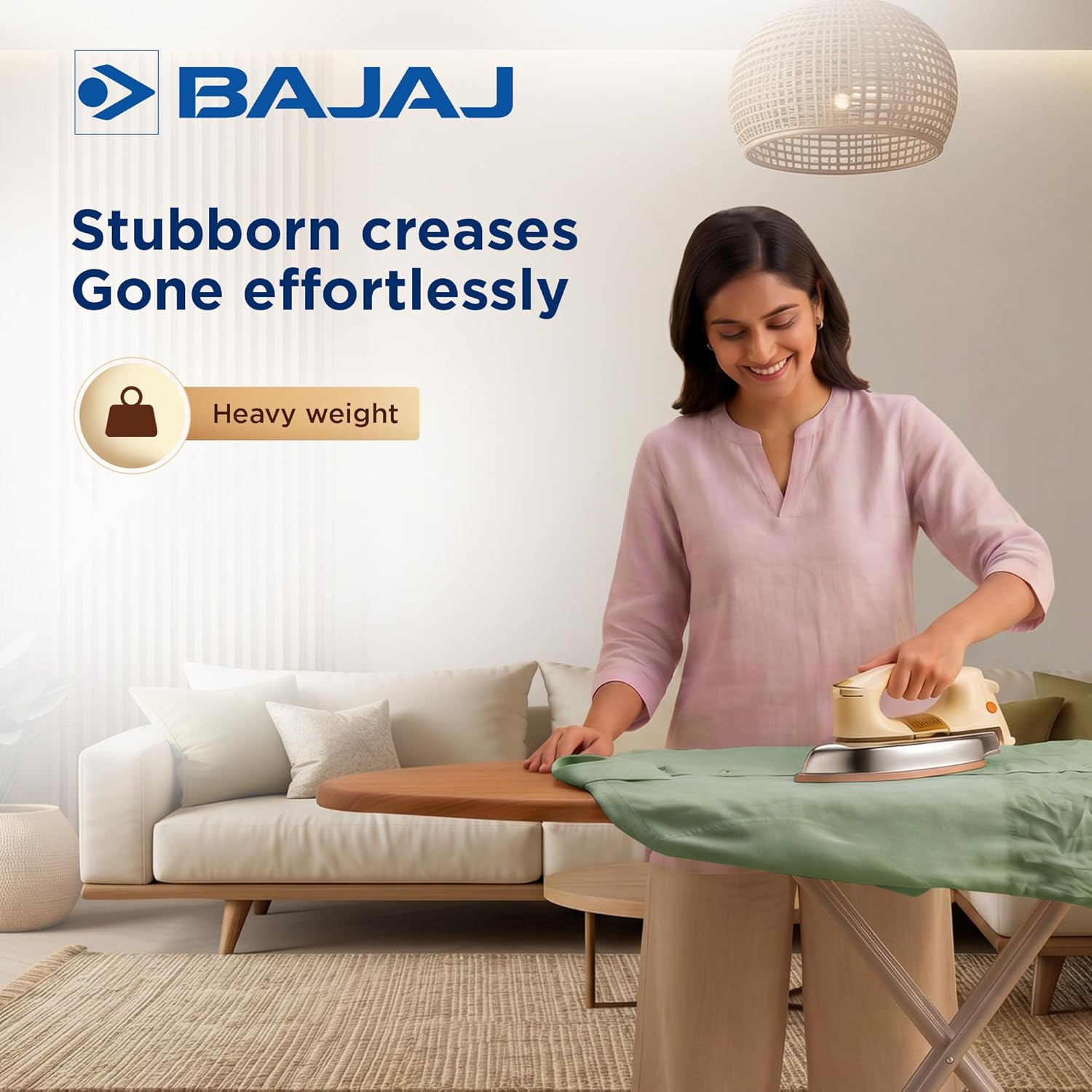 Bajaj DHX-9 1000W Heavy Weight Dry Iron
