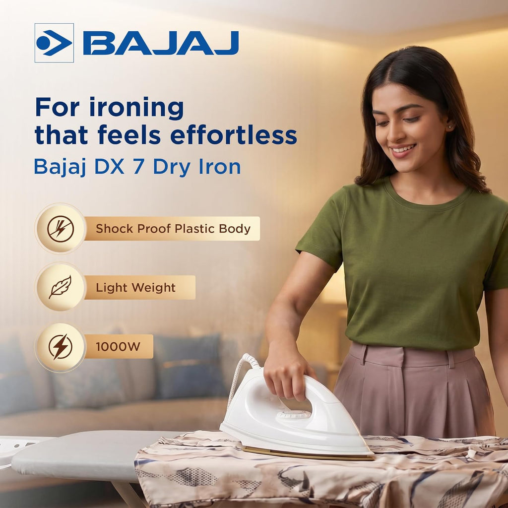 Bajaj DX-7 1000 Watts Dry Iron