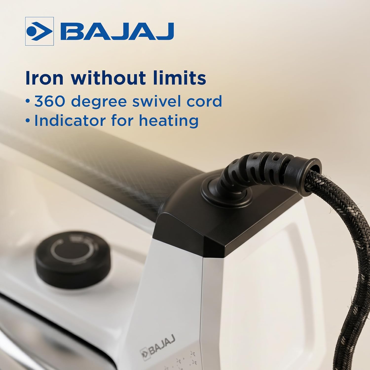 Bajaj DX 16 Heavy Weight Dry Iron | 1100 W Heavy Weight Dry Iron