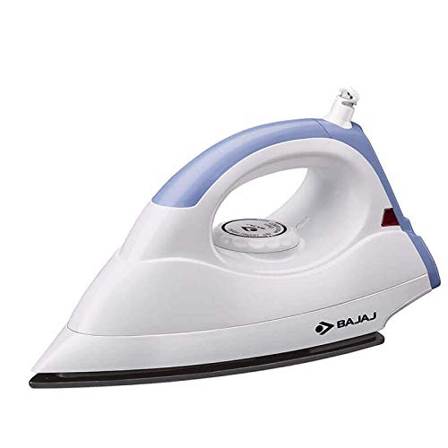 Bajaj DX4 NEO Dry Iron (White/Lavender) 1000 Watt, 1000 watts, Stainless Steel