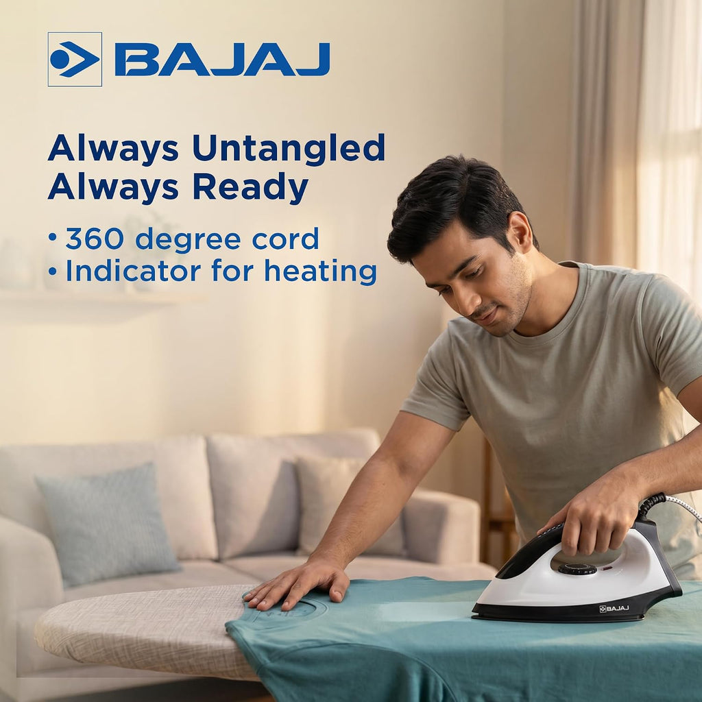 Bajaj Dry Iron DX 15 1000 Watts