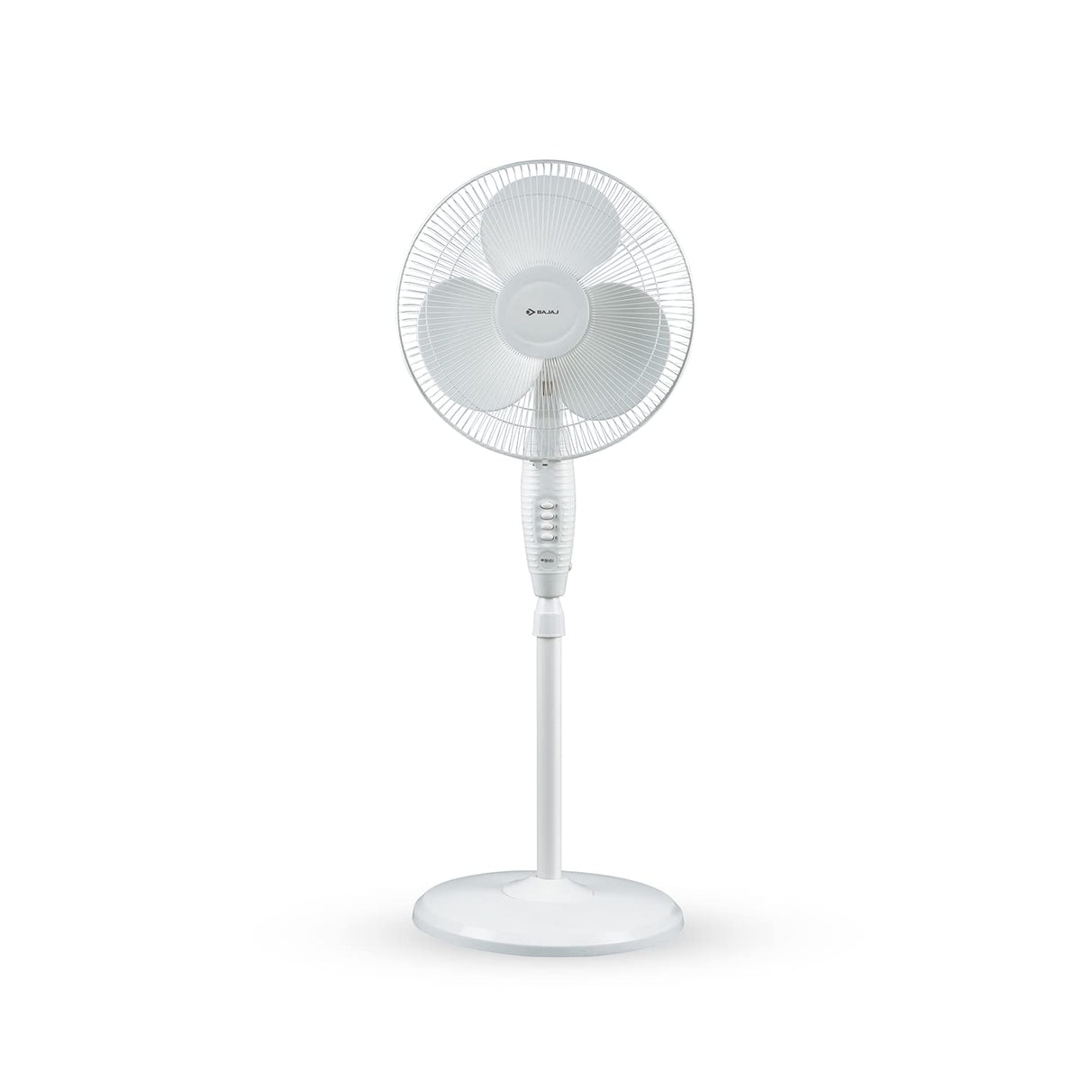 Bajaj Esteem 400 MM Oscillating Pedestal Fan For Home | Stand Fan With Tilt Mechanism | Voltage Protection | 100% Copper Motor | High Air Delivery | 3-Speed Control | 2 Yrs Warranty 【White】