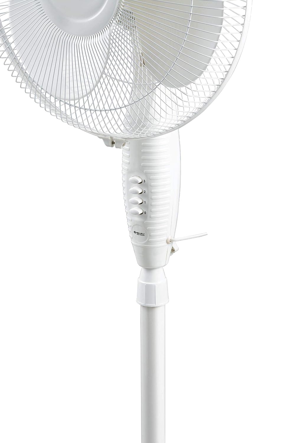 Bajaj Esteem 400 MM Oscillating Pedestal Fan For Home | Stand Fan With Tilt Mechanism | Voltage Protection | 100% Copper Motor | High Air Delivery | 3-Speed Control | 2 Yrs Warranty 【White】
