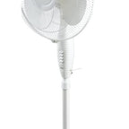Bajaj Esteem 400 MM Oscillating Pedestal Fan For Home | Stand Fan With Tilt Mechanism | Voltage Protection | 100% Copper Motor | High Air Delivery | 3-Speed Control | 2 Yrs Warranty 【White】