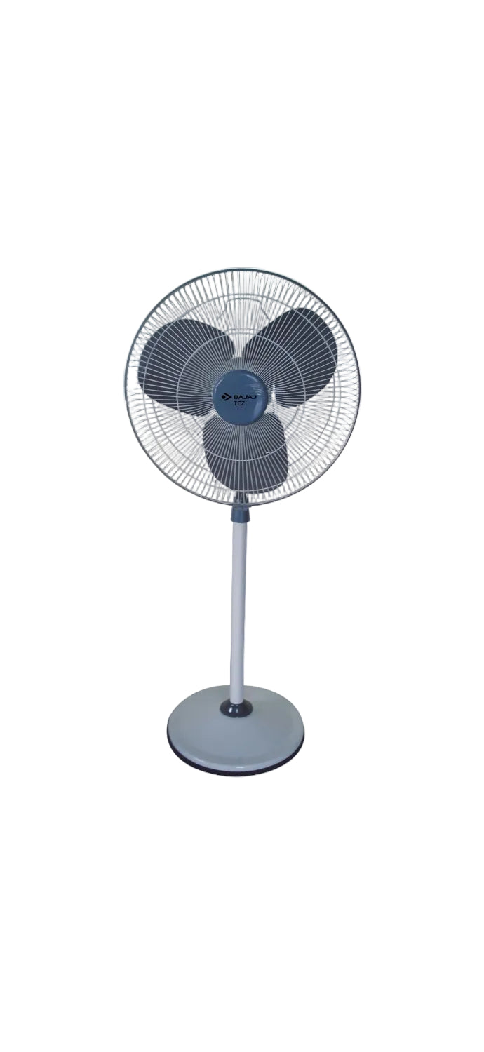 Bajaj Farrata Neo 500 MM Pedestal Fan For Home | High Air Delivery | High Speed | Overload Thermal Protector | 2 Yrs Warranty 【Grey】
