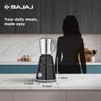 Bajaj GX-1 Mixer Grinder 500W 3 Stainless Steel Mixer Jars