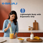 Bajaj HB-20 Silent 300W Hand Blender | Detachable Abs Blender Stem | Penta Flow Breaker | Easy Click Fit Locking | 2 Yr Warranty 【Green】