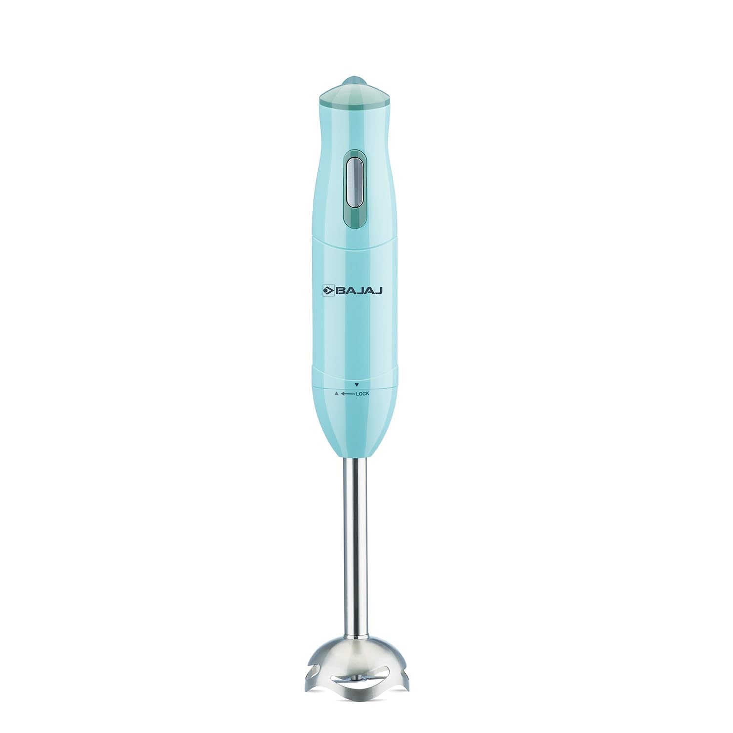 Bajaj HB 22 Silent 300 Watts Hand Blender | Detachable Abs Blender Stem | Additional Chopping Bowl & Attachments | 2 Yr Warranty 【Blue】
