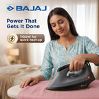 Bajaj Herculo Heavy Weight Dry Iron | 1100 Watts Heavy Weight Dry Iron