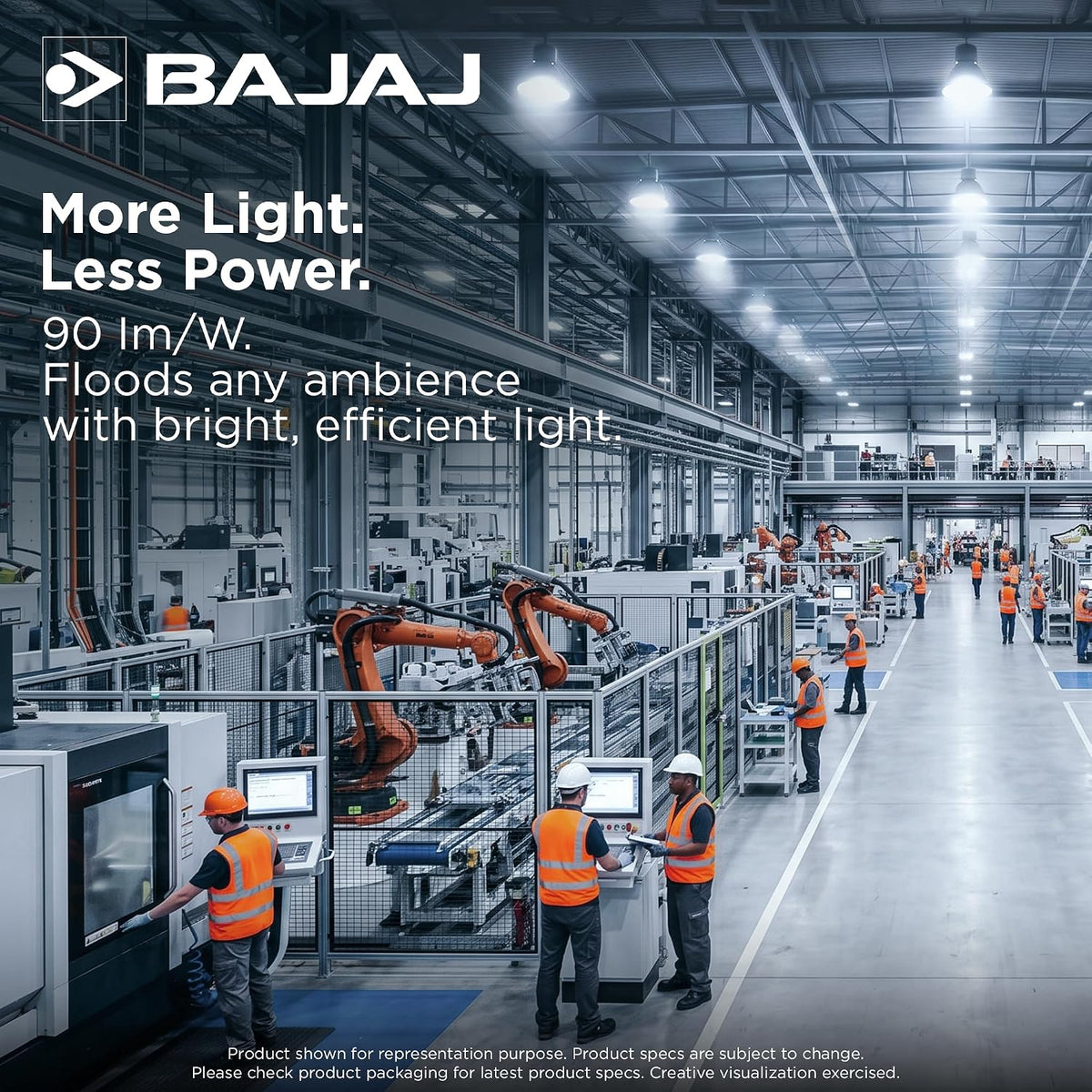 Bajaj Ivora HB HW 60W LED Bulb B22 (CDL, White) | Instant On, Surge Protection | Energy Efficient | 1 Year Warranty