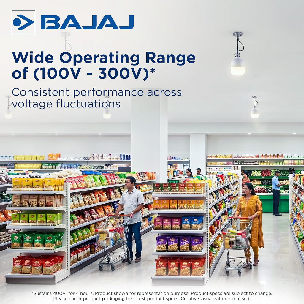 Bajaj Ivora HB HW 60W LED Bulb B22 (CDL, White) | Instant On, Surge Protection | Energy Efficient | 1 Year Warranty