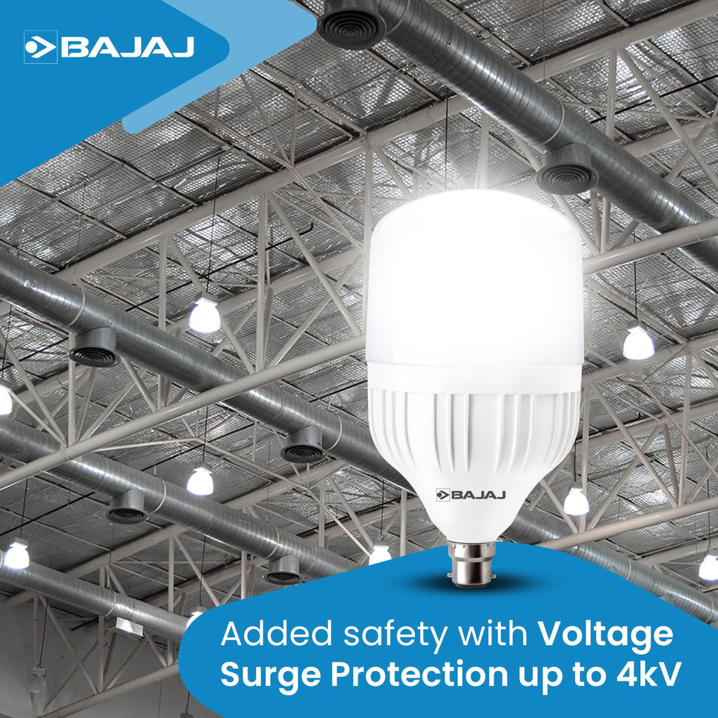 Bajaj Ivora Hb Hw Led Lamp 60W Cdl B22 | Energy Efficient | Instant On | 4 Kv Surge Protection | Led Bulb For Home, Pack of 2