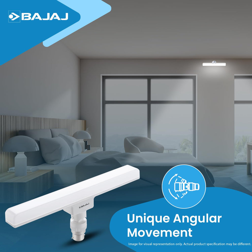 Bajaj 830427 B22 Ivora Plus Linear Cool Day LED Light (Pack of 3, White, 10W)