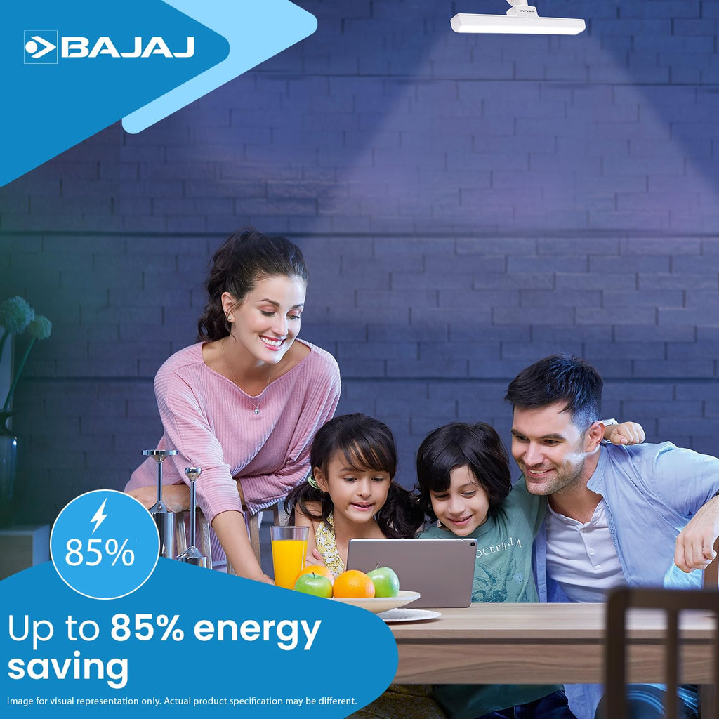 Bajaj Ivora Plus Linear 10W LED Lamp | B22D | Cool Day Light | Energy Savings | 120 Degree Beam Angle | 1 Year - Warranty (Pack of 1, White)
