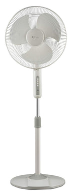 Bajaj Neo-Spectrum 400 MM Pedestal Fan for Home | High Air Delivery | High Speed | Full Copper Motor | Overload Thermal Protector | 2 Yrs Warranty 【Grey】
