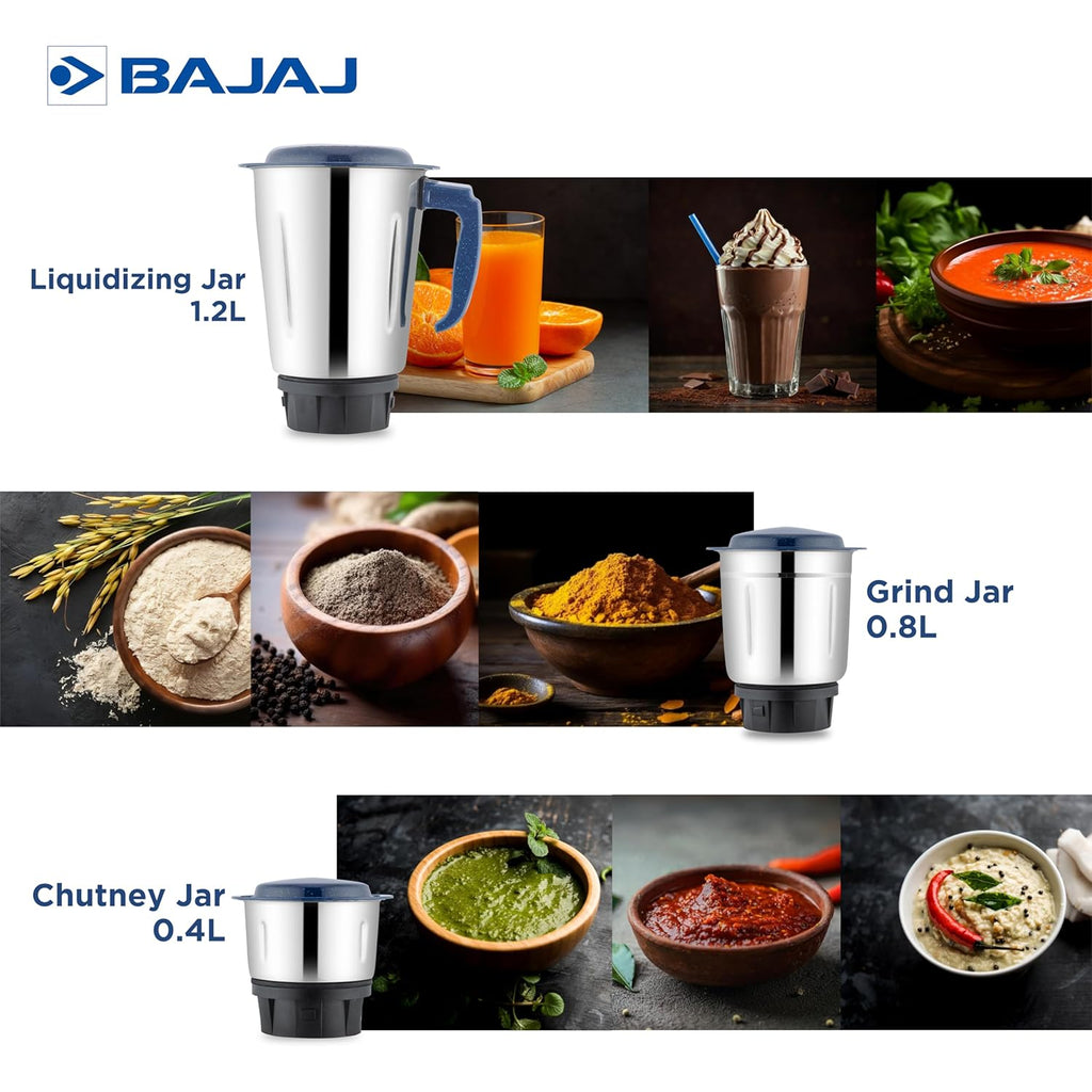 Bajaj Ninja Series Grace 500W Mixer Grinder