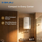 Bajaj Prohot 3 Litre Instant Water Heater | 3KW Vertical Geyser for Bathroom & Kitchen | Fast Heating Element | High Grade SS Tank | Multiple Safety Systems | 2-Yr Product Warranty | White
