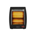 Bajaj RHX-2 Halogen Heater | 2 Heat Settings-400W/800 Watts | Noiseless Operation | DuraElement With 1-Yr Heating Element Warranty | Convection Room Heater For Winter | 2-Yr Warranty 【Black】