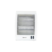 Bajaj RHX-2 Halogen Heater | 2 Heat Settings-400W/800 Watts | Noiseless Operation | DuraElement With 1-Yr Heating Element Warranty By Bajaj | Convection Room Heater For Winter | 2-Yr Warranty 【White】