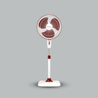 Bajaj Rapido 400 MM Pedestal Fan For Home | Full Copper Motor | High Speed Operation | Overload Thermal Protector | 2 Yrs Warranty 【Wine Red】