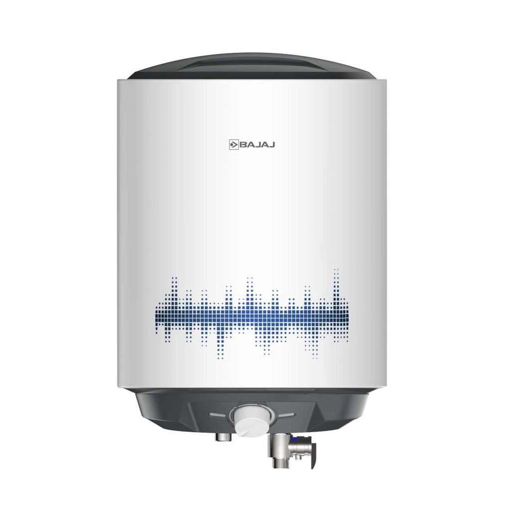 Bajaj Shield Series New Shakti 10L Storage Wall Mount Water Heater For Home, 5-Star Rated Geyser, Child Safety Mode, 7-Yr Tank, 6-Yr Element, 2-Yr Product Warranty,【White & Grey】