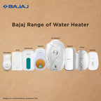 Bajaj Splendora 3L 3KW Vertical Instant Water Heater for Home | Geyser for Bathroom & Kitchen | High Grade SS Tank | Copper Heating Element | 5 Years Tank Warranty by Bajaj【White】