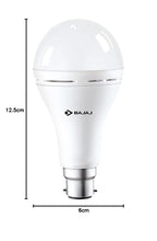 Bajaj iLED 8.5W Rechargeable Emergency Inverter LED Bulb | Cool Day Light | Upto 4 Hours Battery | B22D | (Pack of 1, White)