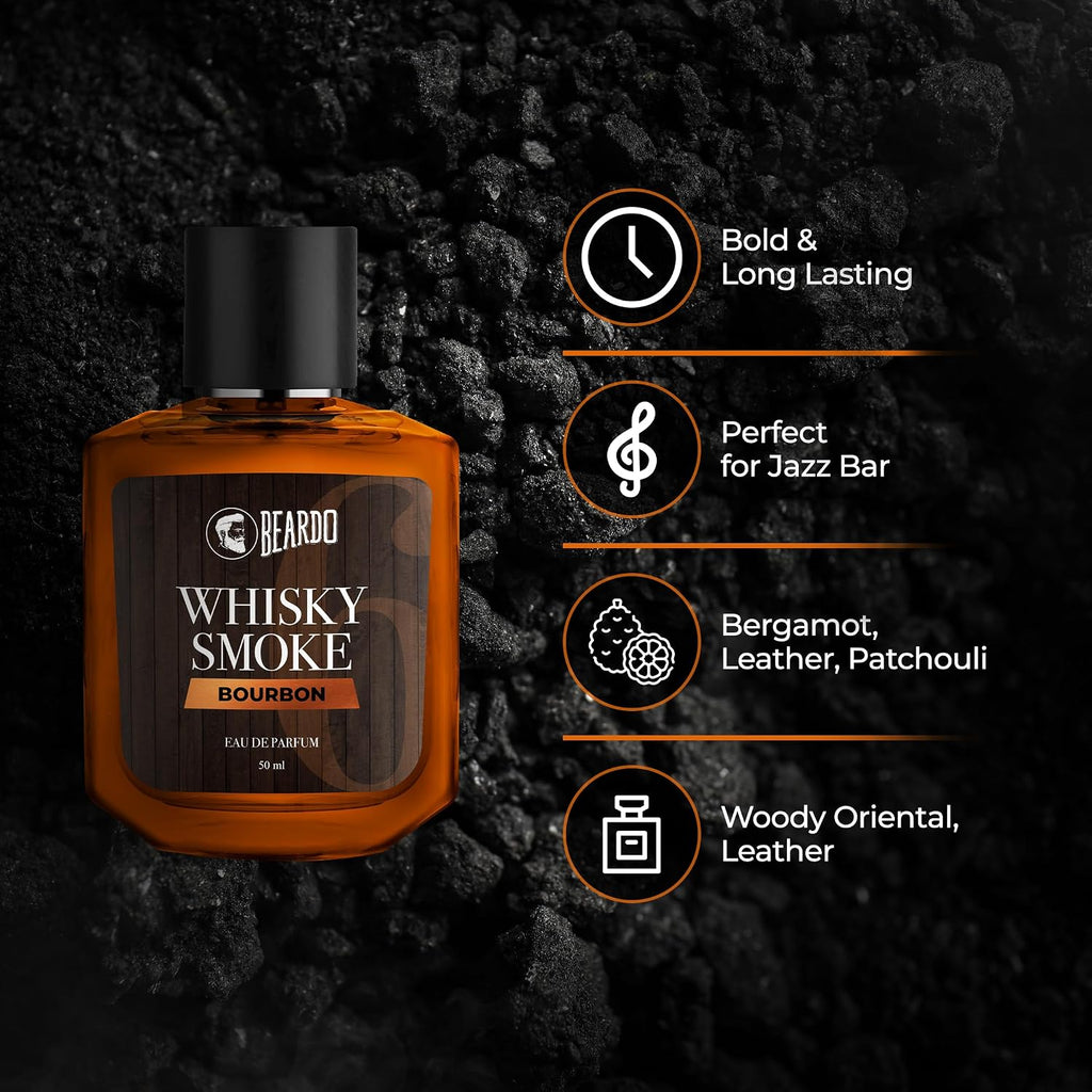 Beardo Whisky Smoke Bourbon Perfume For Men, 50ml