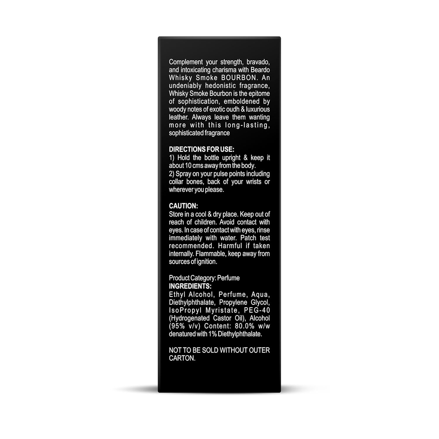 Beardo Whisky Smoke Bourbon Perfume For Men, 50ml