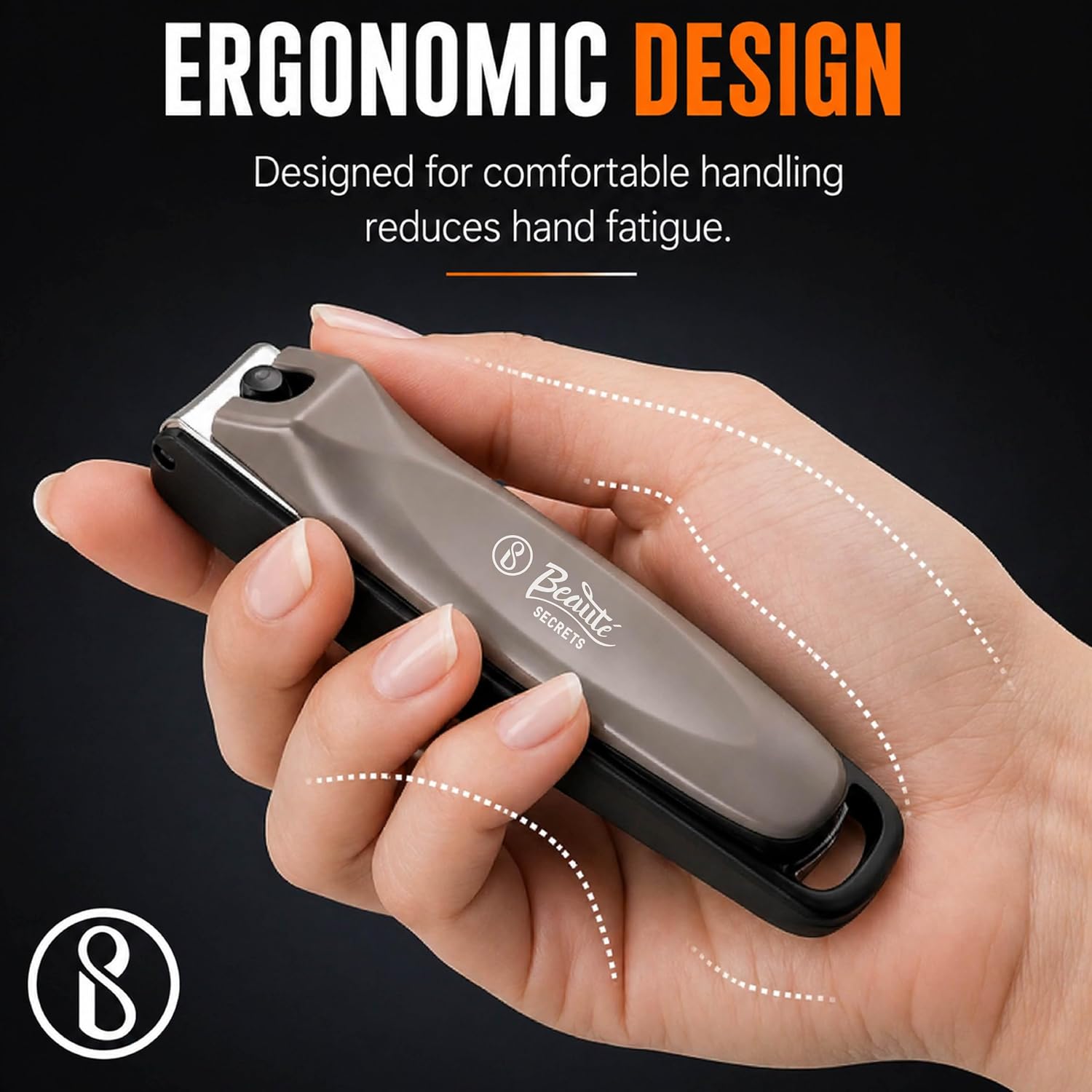 Beauté Secrets 2 Pieces Nail Cutter Set with Catcher