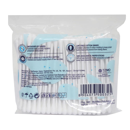 Bella Cotton Buds Foil 100 nos Pouch