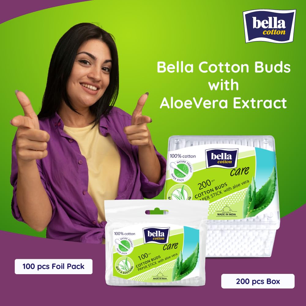 Bella Cotton Papre stick Buds/Swabs 200 pcs