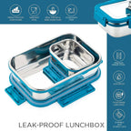 Blluex Stainless Steel Lunch Box |100% Leak Proof |Lunch Box