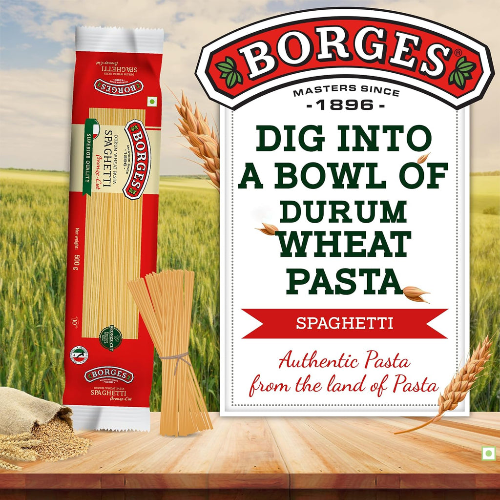 Borges Spaghetti Source of Protein Wheat Pasta 500g