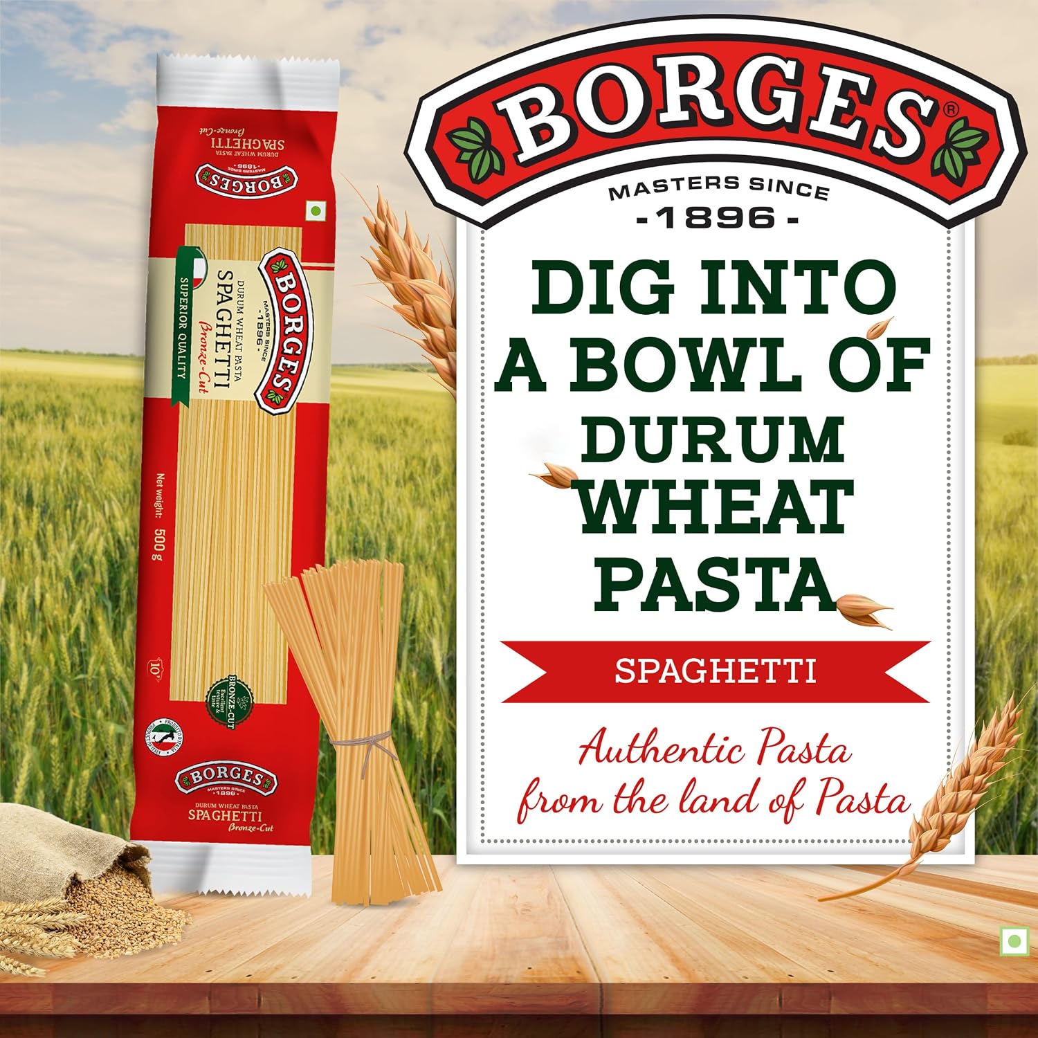Borges Spaghetti Source of Protein Wheat Pasta 500g