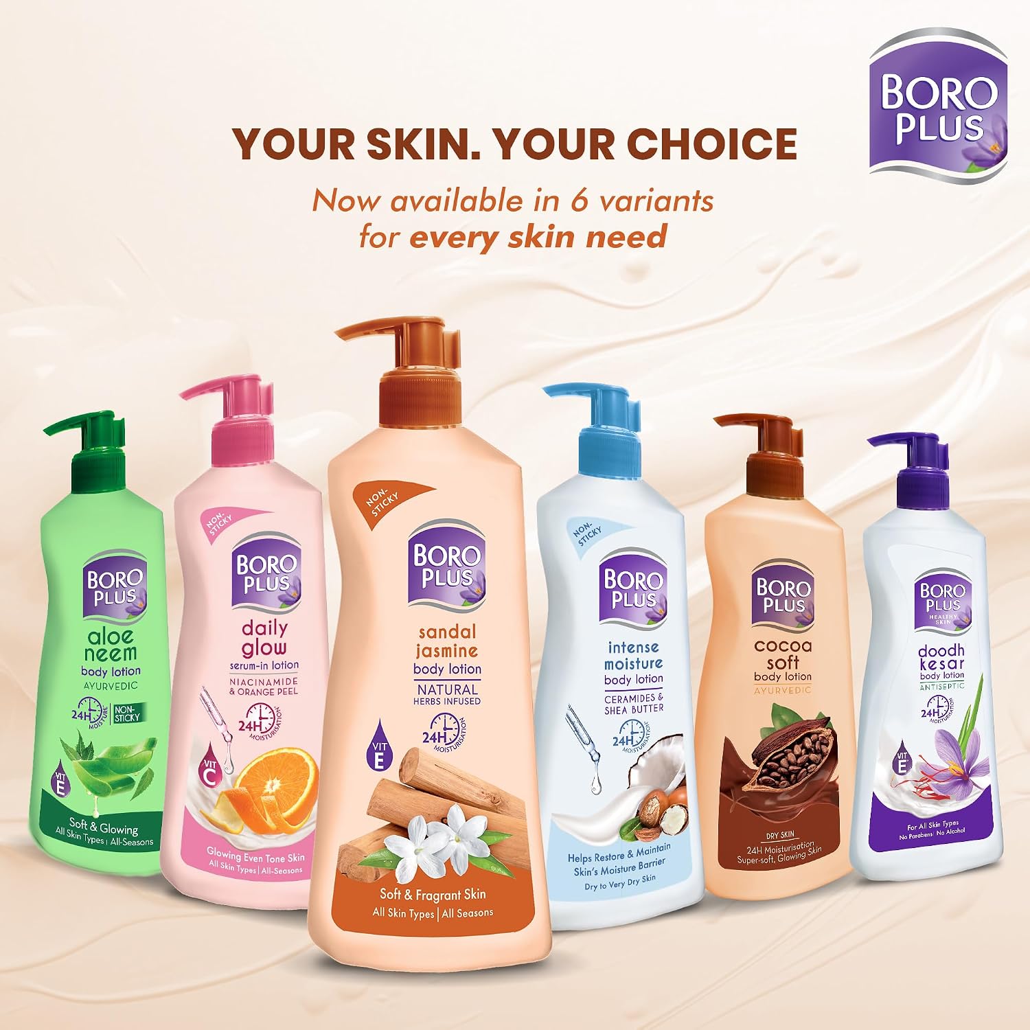 BoroPlus Sandal & Jasmine Body Lotion 400 ml